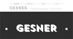 Desktop Screenshot of gesner.pl