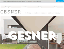 Tablet Screenshot of gesner.pl